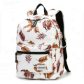 Latest Fashion Polyester Outdoor Leisure College Student Backpack School Bag for Teenagers